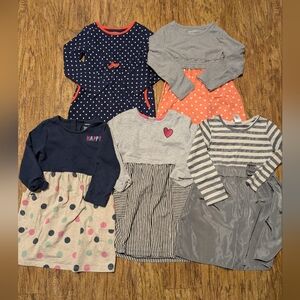 $ Lot Of 5 Healthtex Long Sleeve‎ Size 5 Dresses
